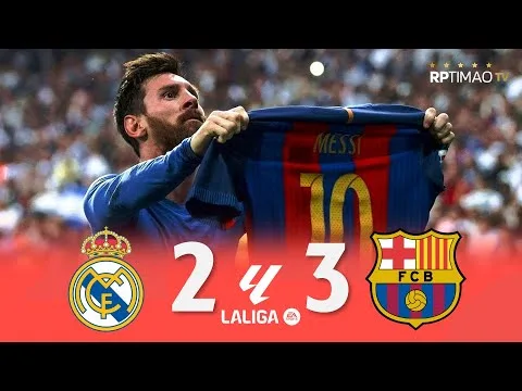 Real Madrid 2 x 3 Barcelone ● Les buts et les faits saillants étendus de la ligue 16/17 ᴴᴰ