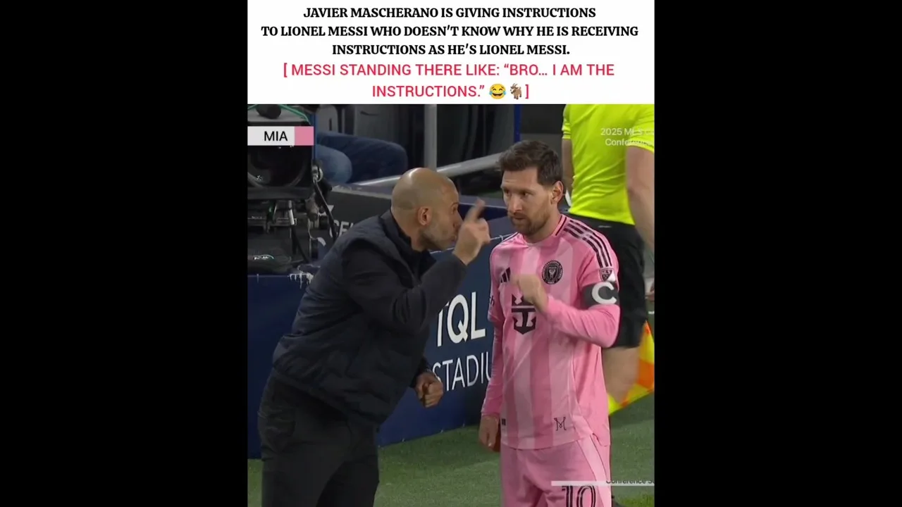 Instructions données à Messi 🤷😂#football#messi#leomessi #viral #shorts #intermiami #mlsplayoffs #edit
