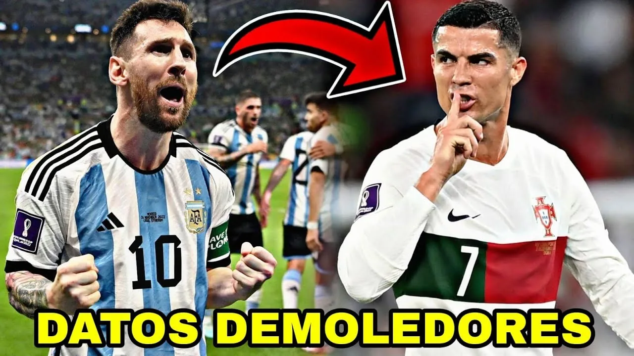 LEO MESSI DESTROZA A CRISTIANO RONALDO  COMPARATIVA al
