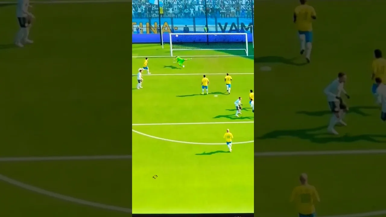 ARGENTINA  VS BRAZIL  LEO MESSI BEAUTIFUL GOAL WINNING