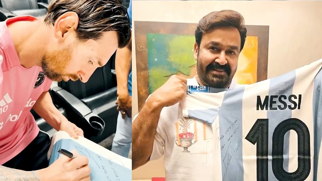 Mohanlal trop profond pour Words Moment, un maillot signé par Lionel Messi – Regardez la vidéo virale