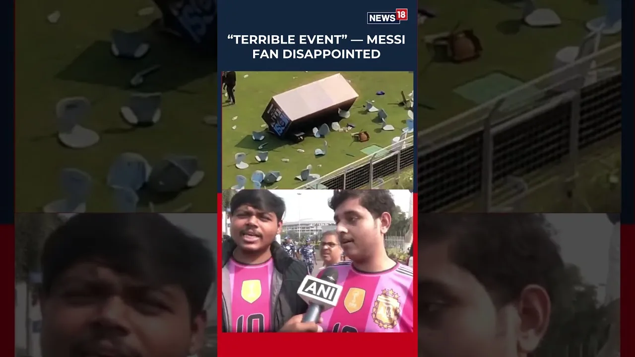 REGARDER : Un fan de la star du football Lionel Messi a exprimé sa déception face à l’événement | N18S