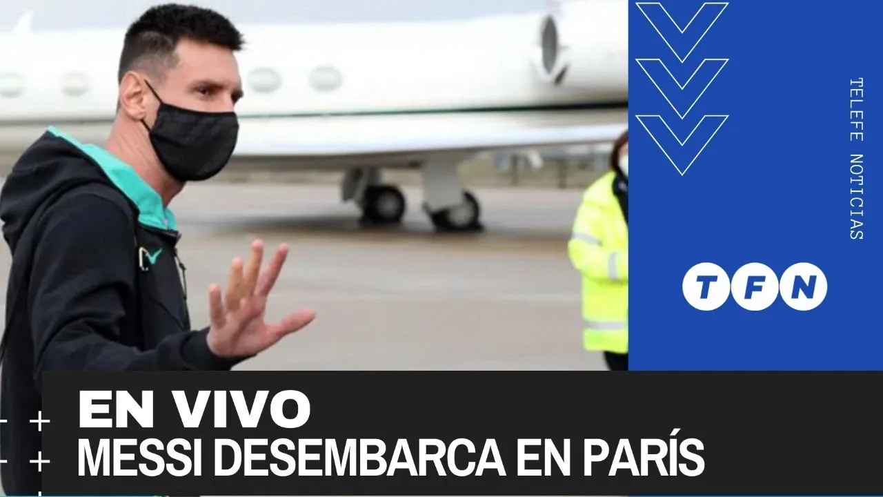 MESSI LLEGÓ A PARÍS