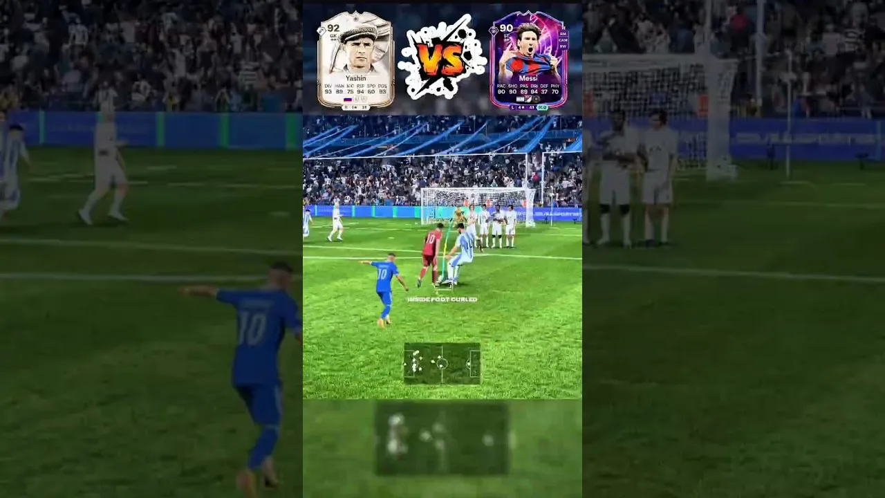 Yashin contre Lionel Messi et Mohamed Salah💀 Bataille de coups francs#messi #mohamedsaya #fc26