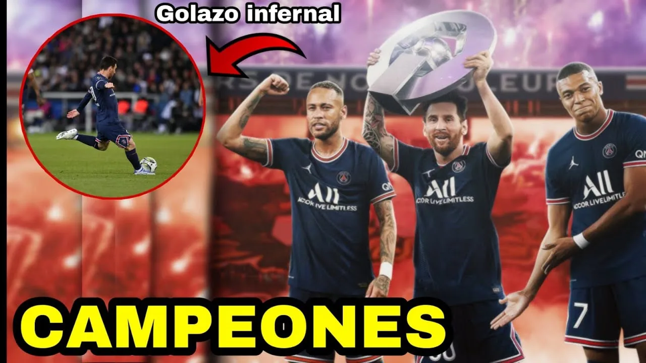 GOLAZO DE LEO MESSI para GANAR EL CAMPEONATO DE LIGUE ONE