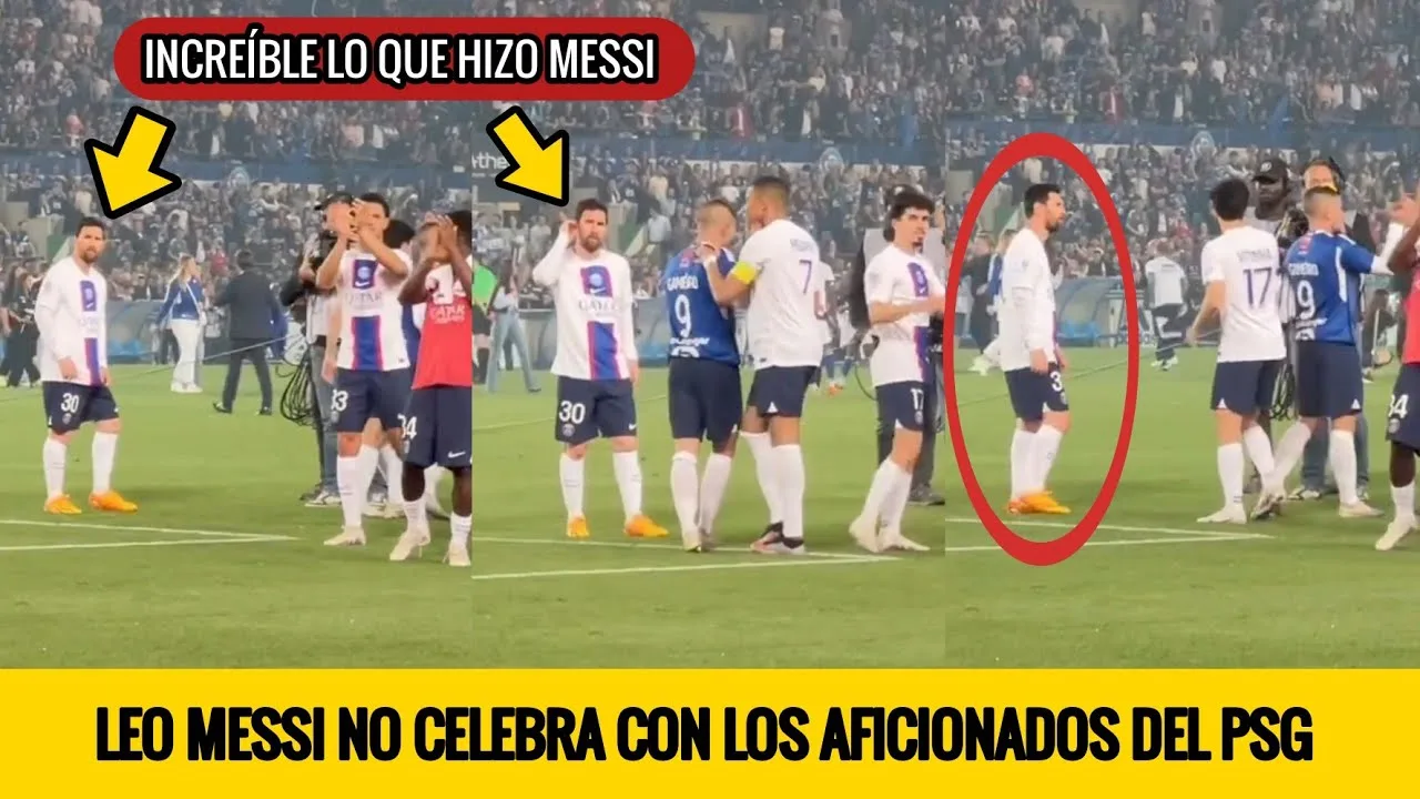 INESPERADA REACCIÓN DE LEO MESSI CON LOS HINCHAS DEL PSG EN