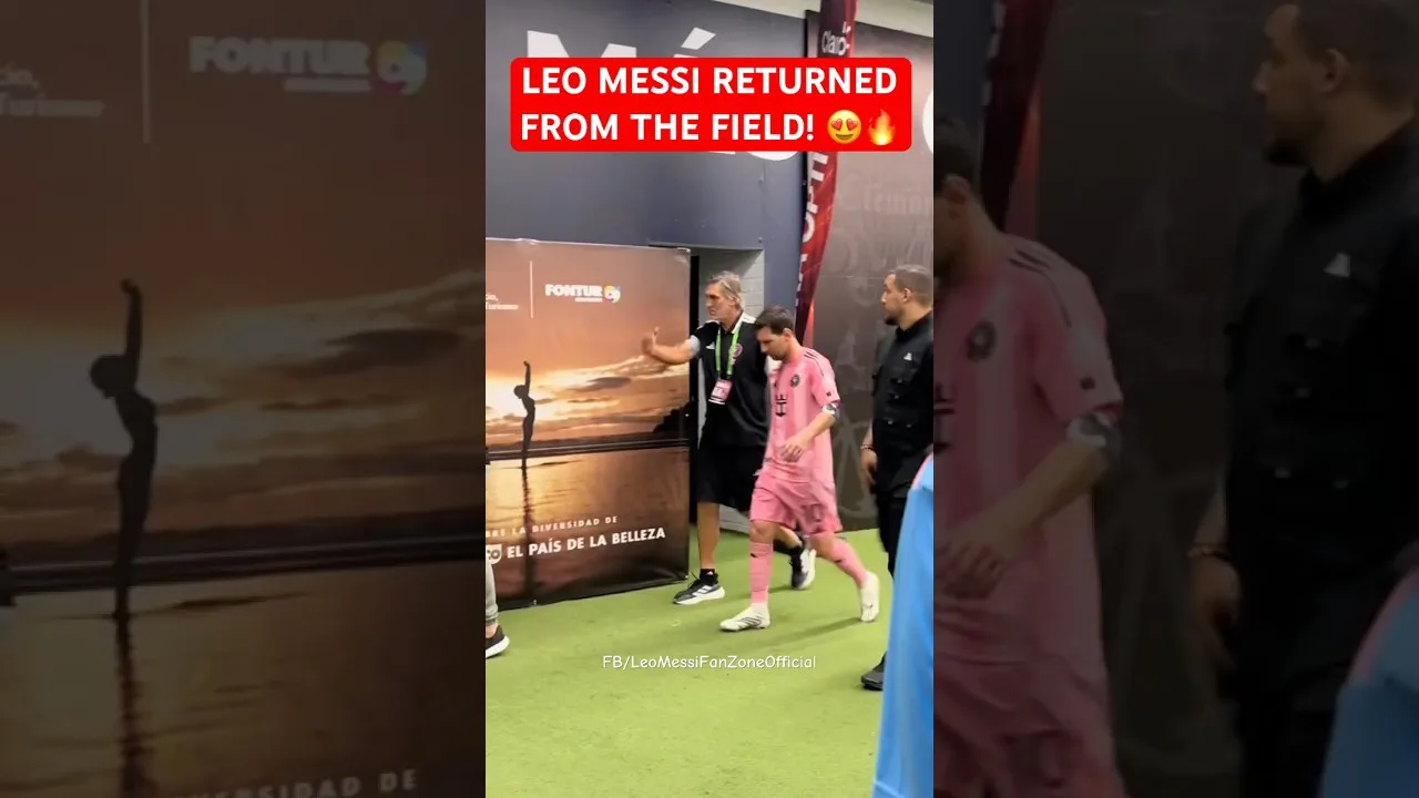 Leo Messi est revenu du terrain ❤️🔥🐐 #messi #LeoMessiFanZone