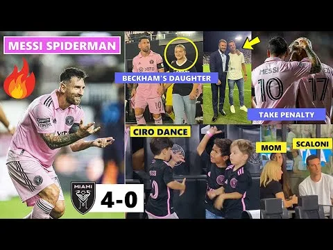 Messi, Beckham & Scaloni’s Family Crazy Reaction to Messi’s