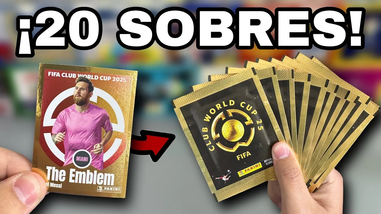 À la recherche de Messi sur 20 enveloppes de l’album de la Coupe du monde du Club 2025!