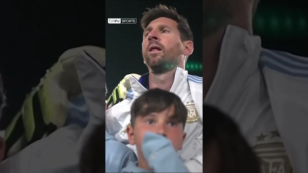 L’émotion de Lionel Messi pour son dernier match avec l’Albiceleste sur le sol argentin ! #Shorts