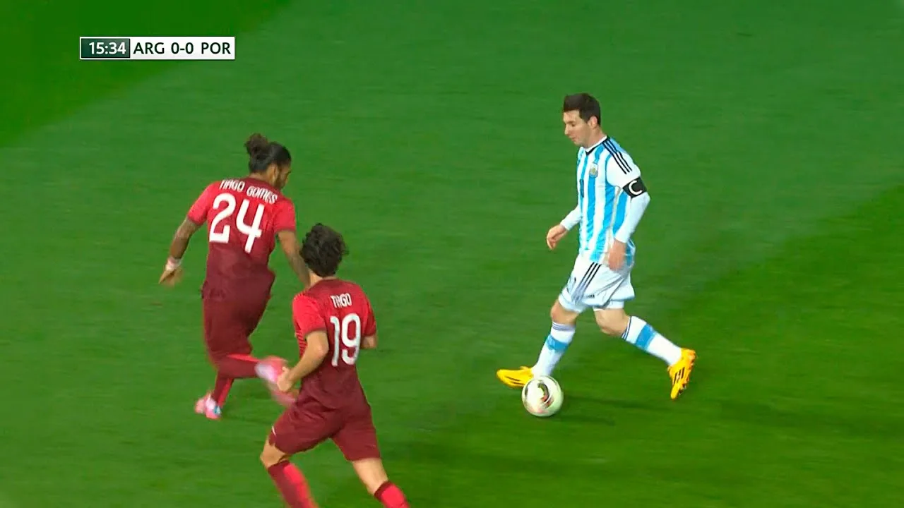 Lionel Messi vs Portugal (Friendly) 2014-15 English