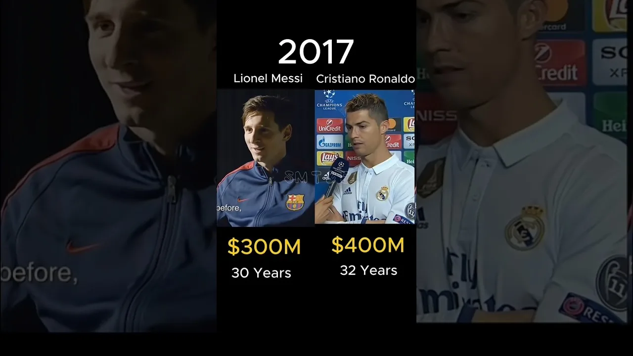 Leonel Messi Vs Cristiano Ronaldo Who is Richer? Net Worth Comparison #messi #ronaldo #cr7 #lm10