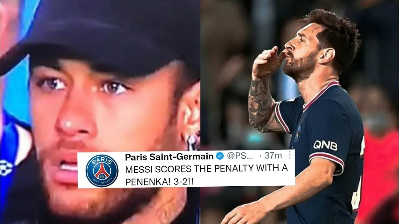 FOOTBALL WORLD REACTS TO LIONEL MESSI SCORING TWICE FOR PSG
