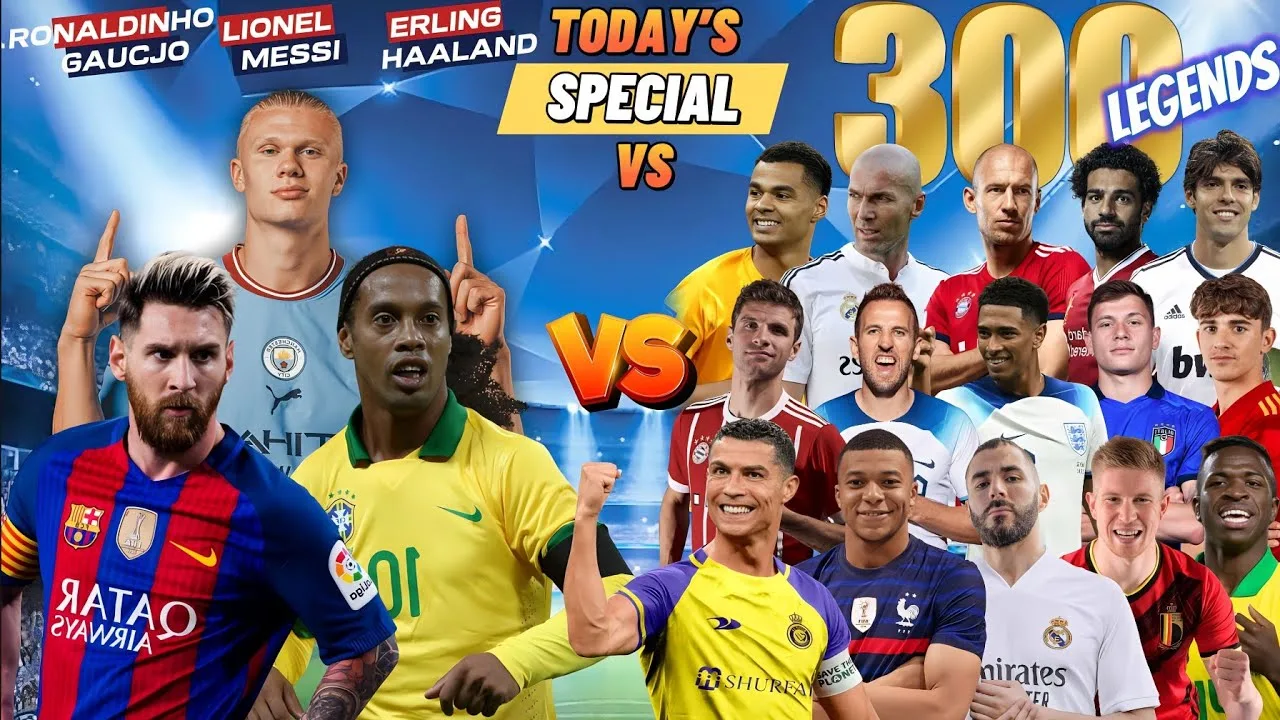 Ronaldinho VS Messi VS Haaland @ronaldinhogaucho @LeoMessi