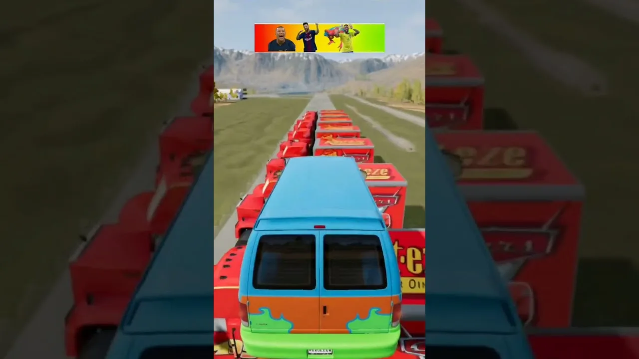 Mbappe♻️  Leo Messi ♻️Sipiderman ♻️Neymar jr ♻️Cr Ranald❤ #beamngdrive @beamng beamng#shorts