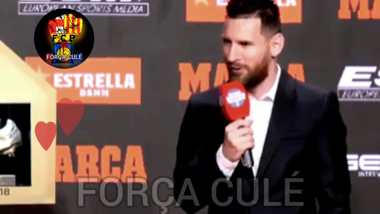 LEO MESSI DESPUÉS DE RECIBIR SU SEXTA BOTA DE ORO. #LeoMessi