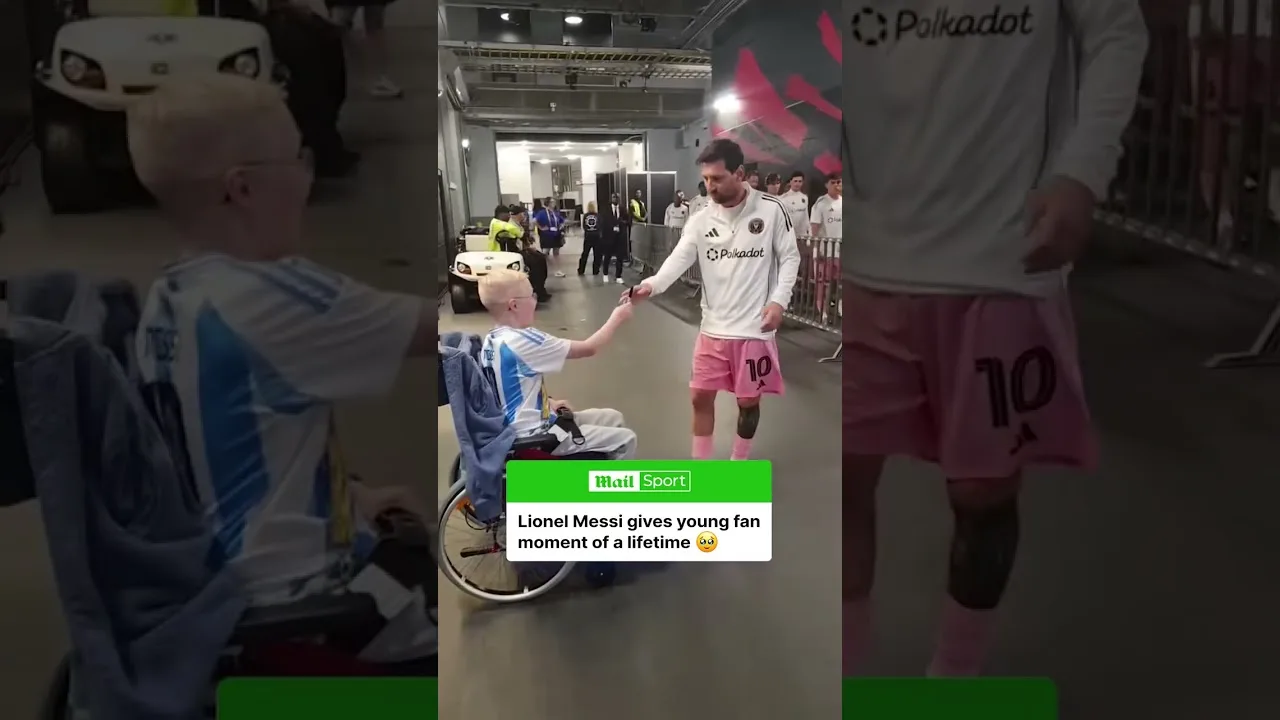 Lionel Messi donne à un jeune fan le moment de toute une vie 🥹💙 🎥 Hopewithhulda #messi #Lionelmessi