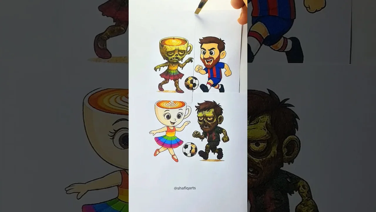 Lionel Messi vs Ballerina Capuchina Rich vs Zombie Transformation 😎🔥 #italianbrainrot #lionelmessi