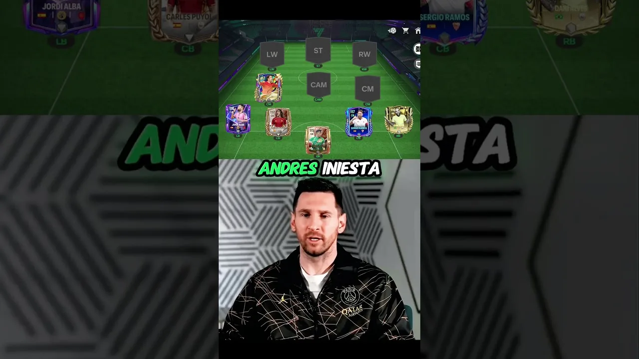 Lionel Messi a choisi son équipe ultime 😱🔥#eafc24 #shorts #fifamobile #fifa23 #fifa22 #fcmobile #fifa