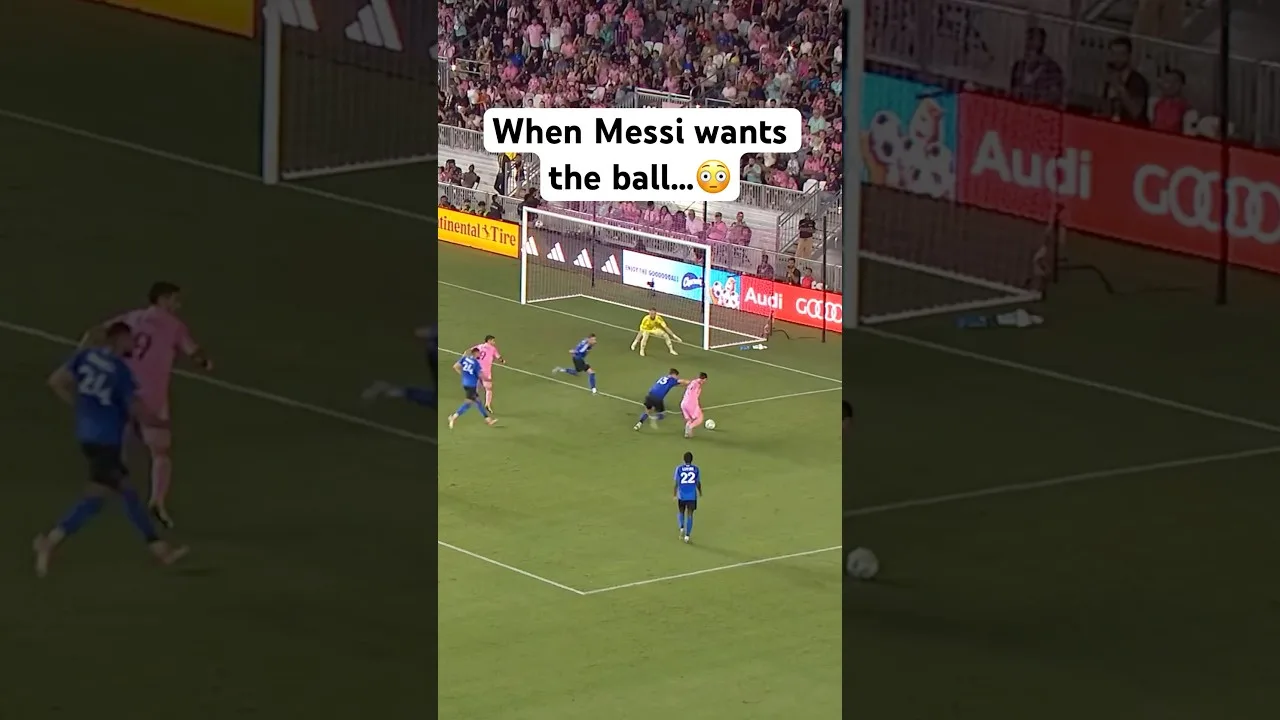 Quand Messi veut le ballon …