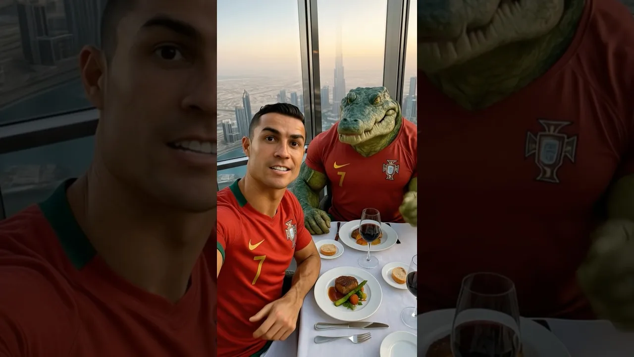 Ronaldo et Messi ont un vlog avec l’italien Brainrot #brainrot #funny