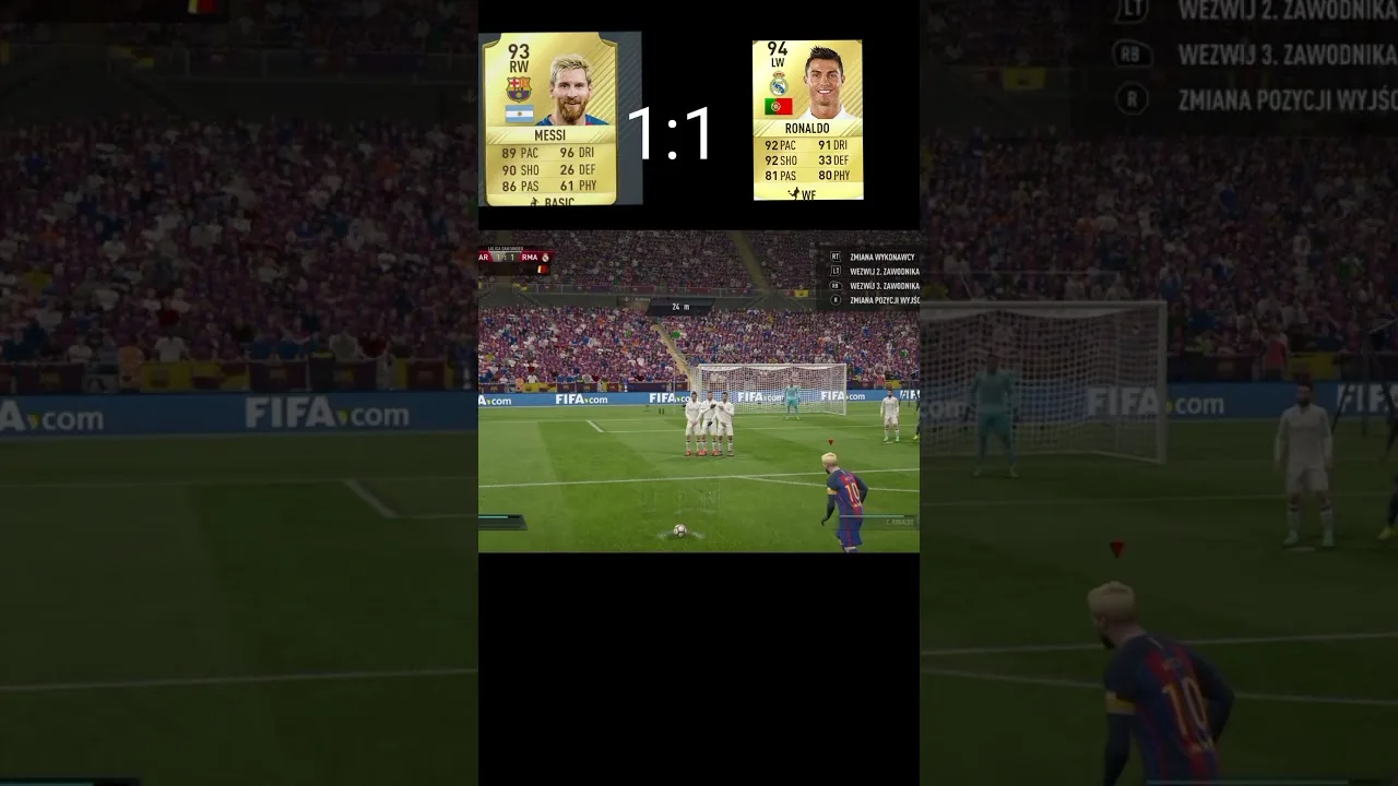FIFA 17 – Leo Messi VS Cristiano Ronaldo #football #messi #edit #cr7 #cristianoronaldo #goat