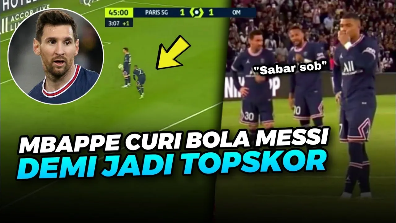DITENANGKAN OLEH NEYMAR  Lihat Lionel Messi & Mbappe