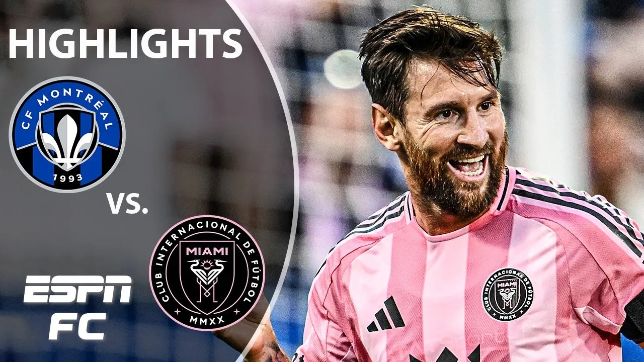 2 buts de Messi ⚽️ Montréal contre inter Miami | MLS FAITS MLS | ESPN FC