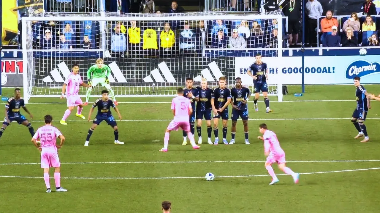 Lionel Messi vs Philadelphia Union | Force de coup franc-franc