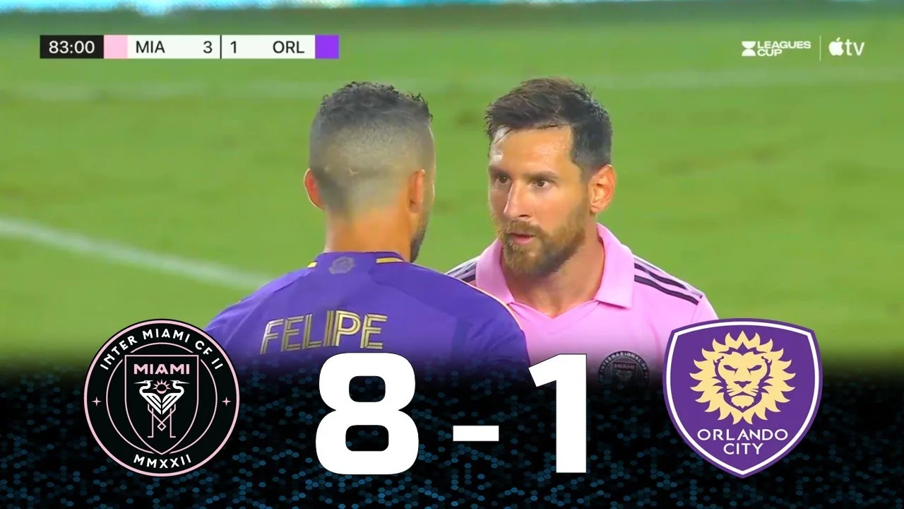 Deux matchs que Lionel Messi se venge de la faute brutale d’Orlando City: Inter Miami vs Orlando
