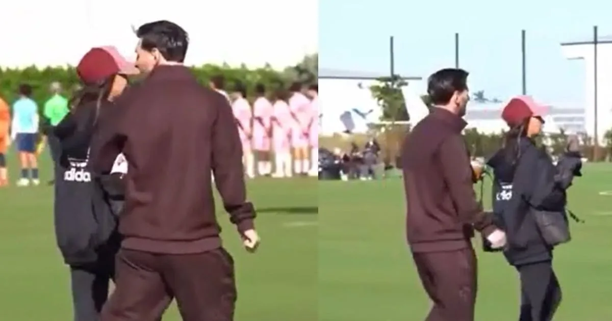 Lionel Messi et Antonela Roccuzzo étaient sur le site Inter Miami pour voir leurs enfants et un détail a volé tous les yeux – le 100