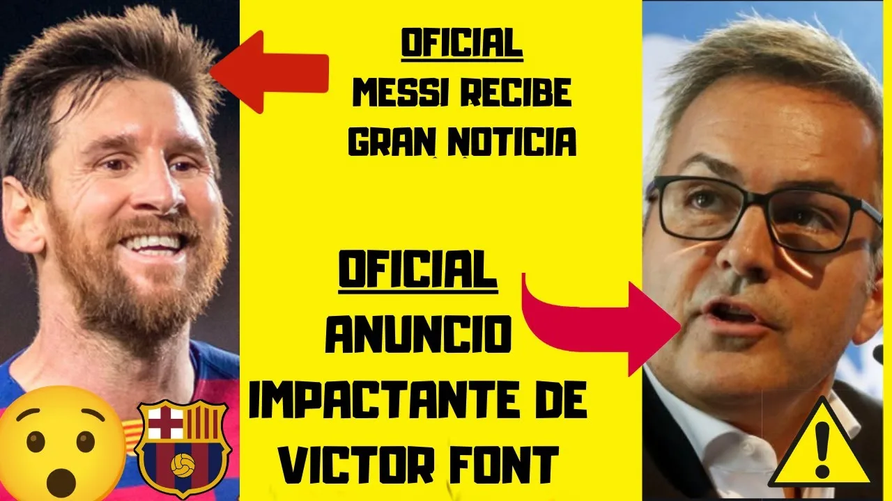 OFICIAL: BUENAS NOTICIAS para LEO MESSI ANUNCIO SORPRESA