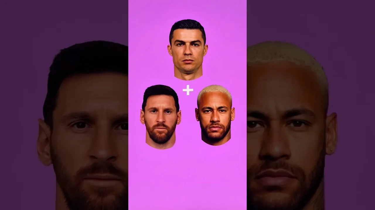 Mixing Ronaldo messi and neymar 🤯✨ #cristianoronaldo #messi #neymarjr #football