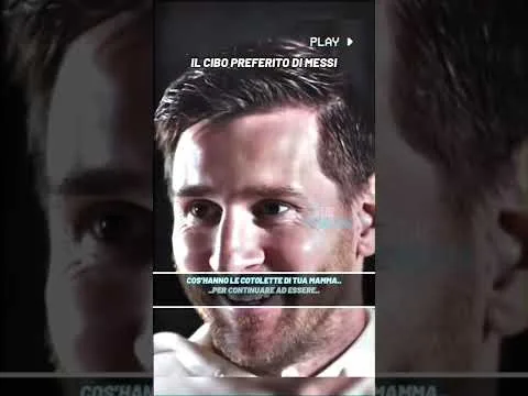 Il cibo preferito di LIONEL MESSI è la cotoletta #messi