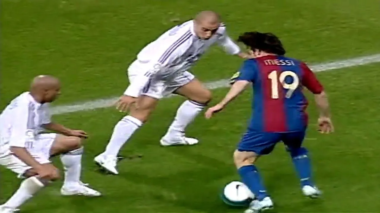 19 Year Old Messi Vs Roberto Carlos, Cannavaro, Ramos… ●