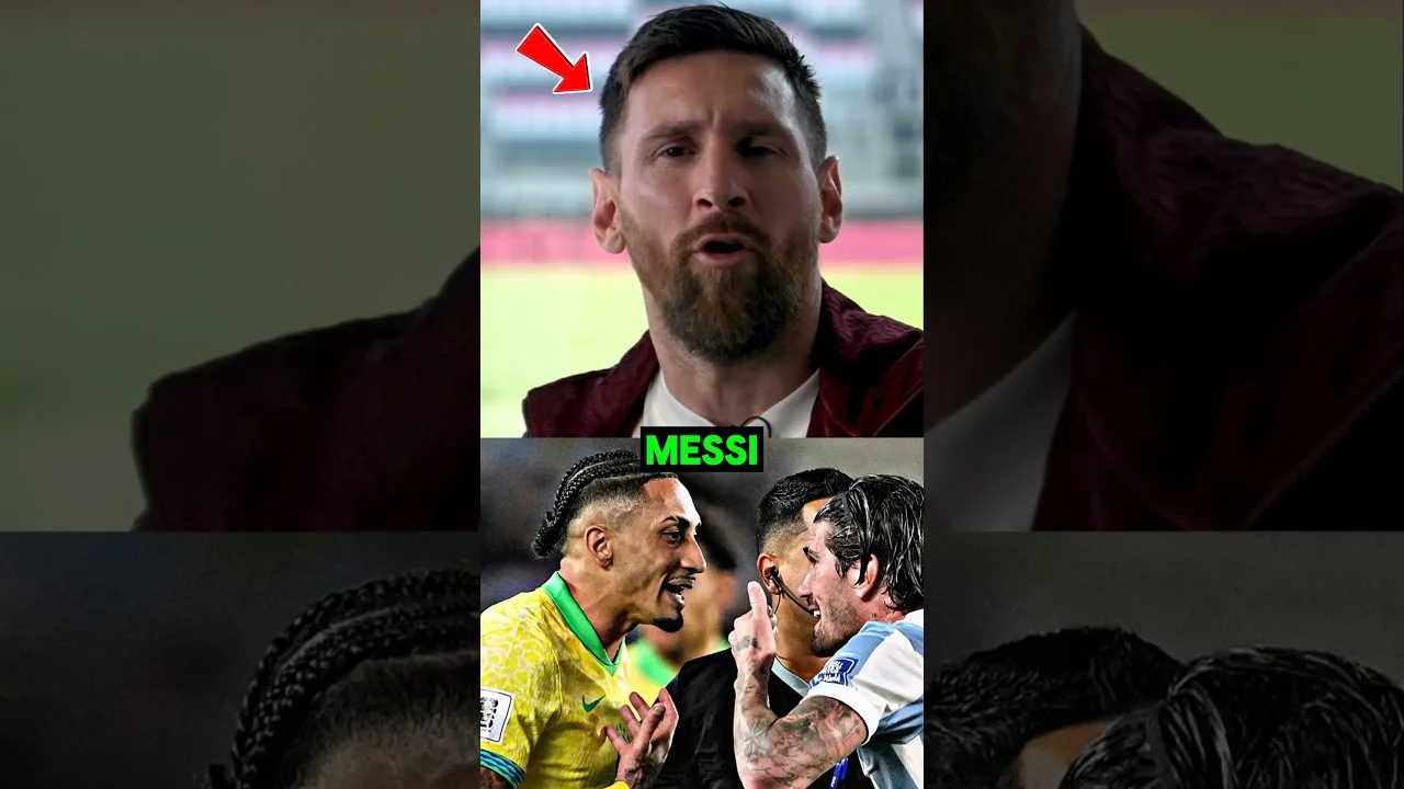 Lionel Messi le responde a Rafinha después del partido entre argentina contra Brasil 😱❔
