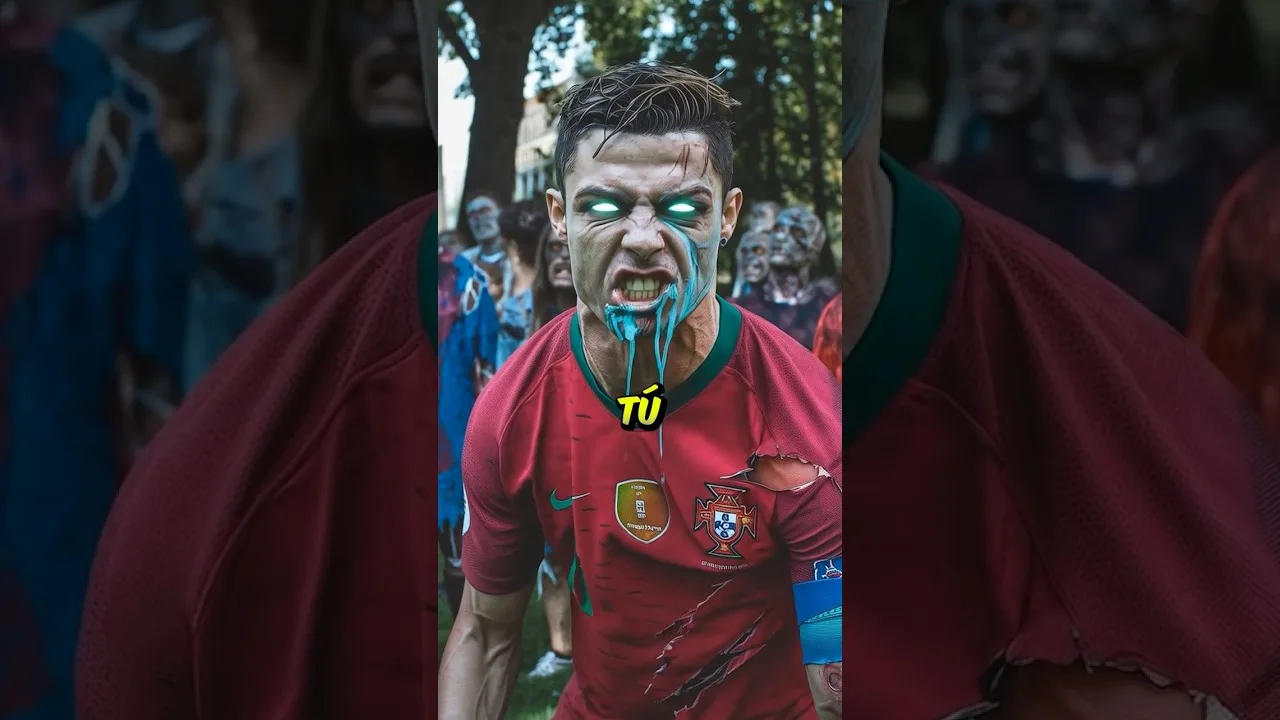 ¿Podrá Messi zombi escapar del ejército de Ronaldo! 🧟😨