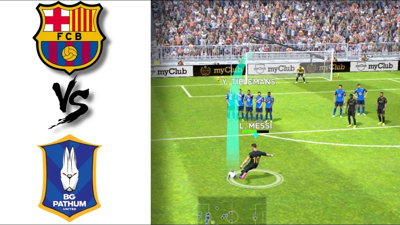 eFootball PES 2021 | FC Barcelona VS BG Pathum United| GOll