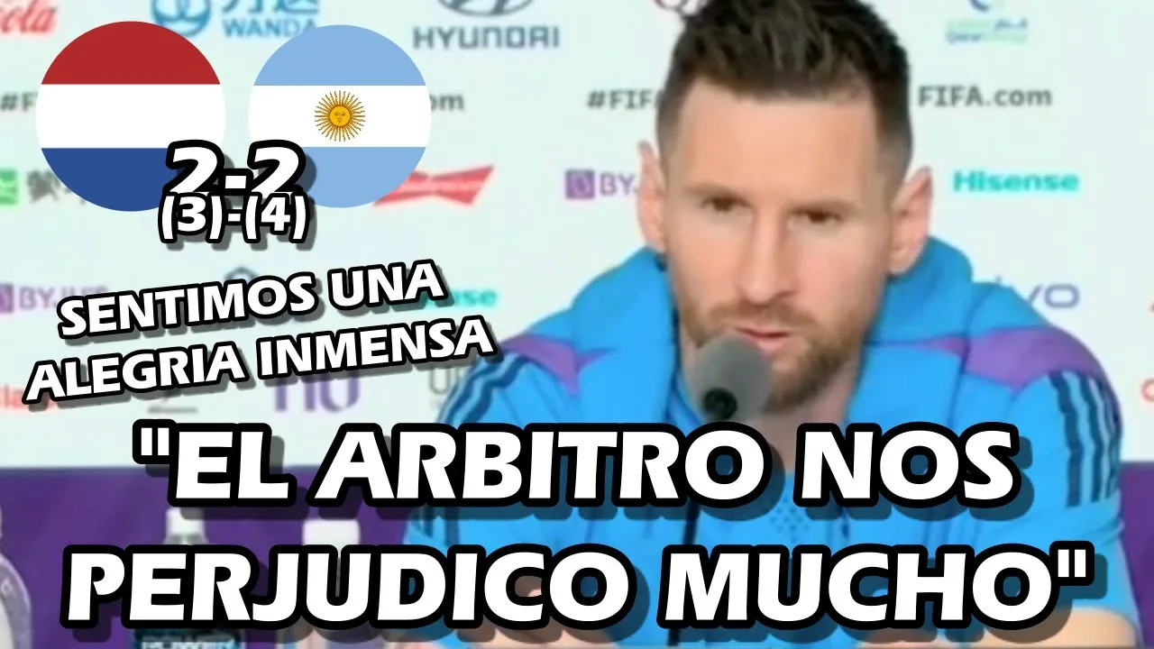 LAS PALABRAS DE MESSI CONFERENCIA DE PRENSA TRAS
