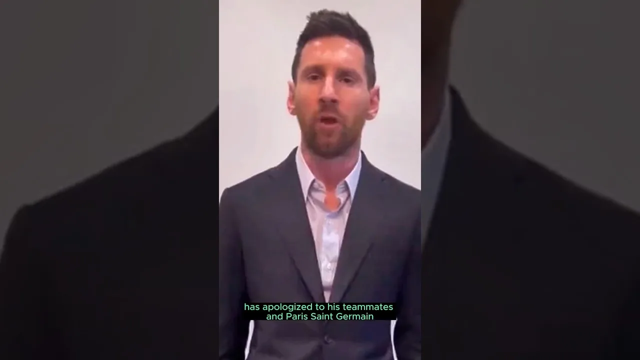 Messi Apologize to His Teammates and PSG #soccer #lionel