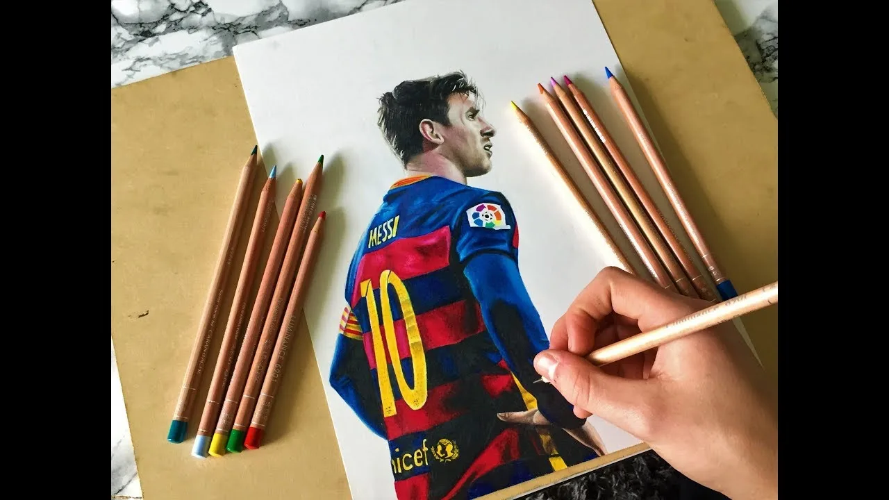 Drawing Lionel Messi – FC Barcelona