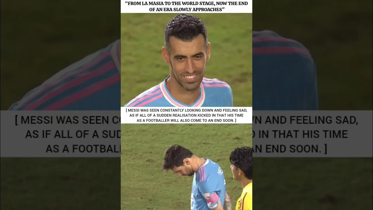 Messi baissant les yeux et se sentant triste 😢💔 #football #messi #busquets #viral #shorts #mls #leomessi #edit