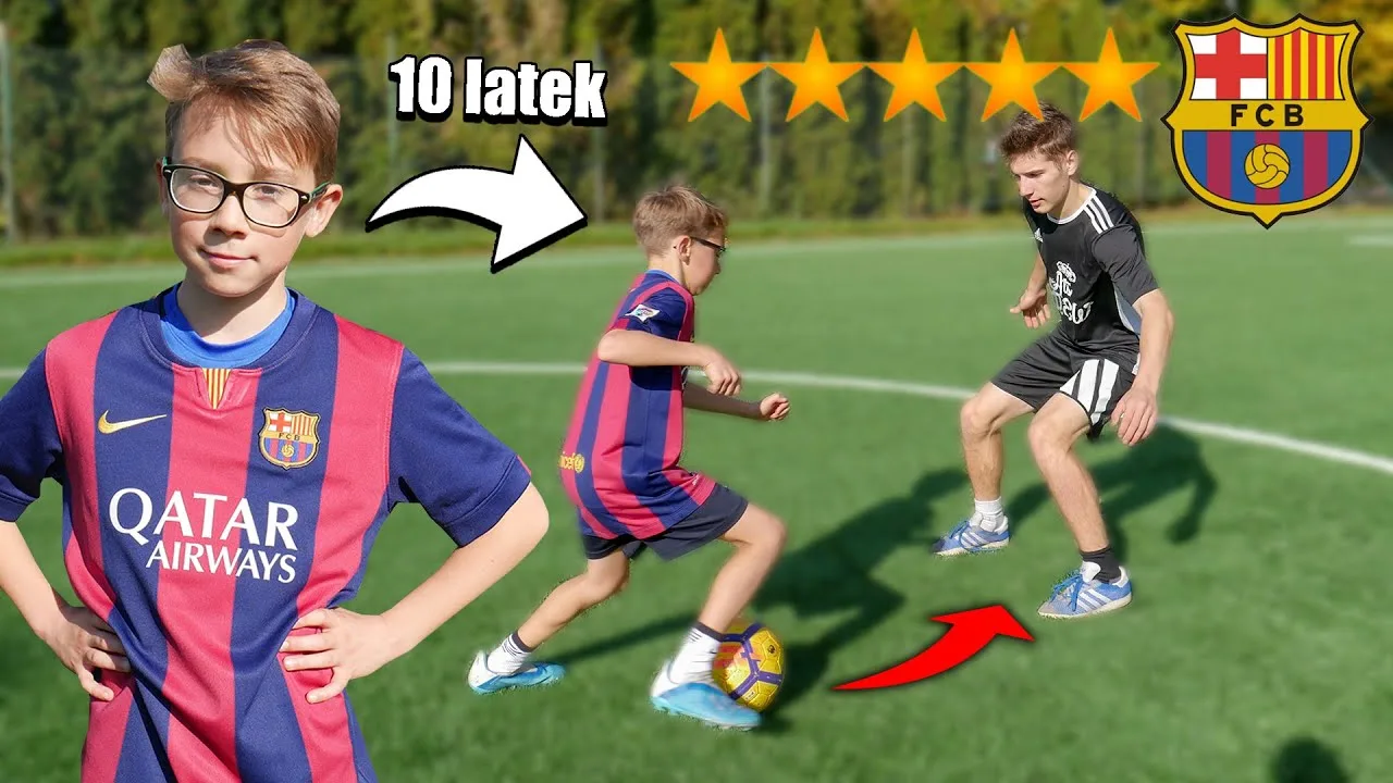 10 LETNI LEO MESSI W PIŁKARSKICH WYZWANIACH!
