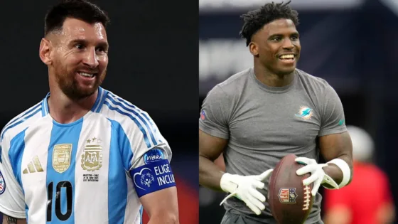 Tyreek Hill envoie un message de 2 mots à Lionel Messi alors que 48 milliards de dollars Corp Unite Miami Superstars