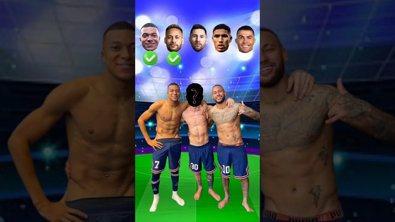 Kyllyan Mbappe Neymar Jr Asraf Hakim Leo Messi Cristiano Ronaldo 🔥#shots #footbalplayer
