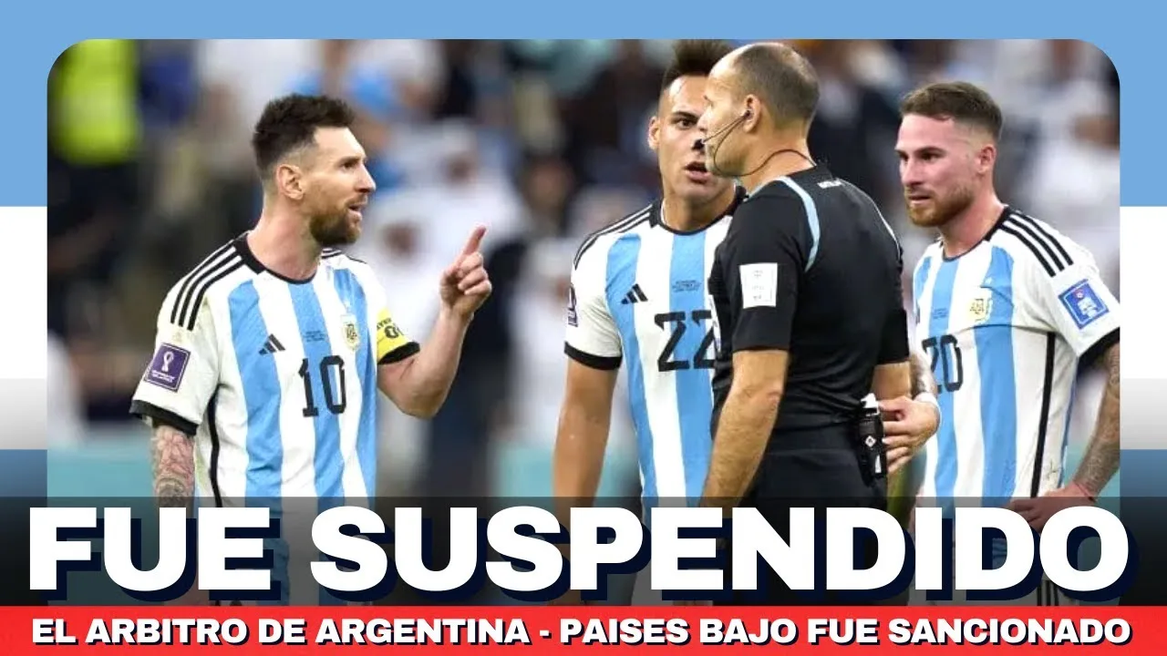 Tras la denuncia de Leo Messi: El arbitro Mateu Lahoz FUE