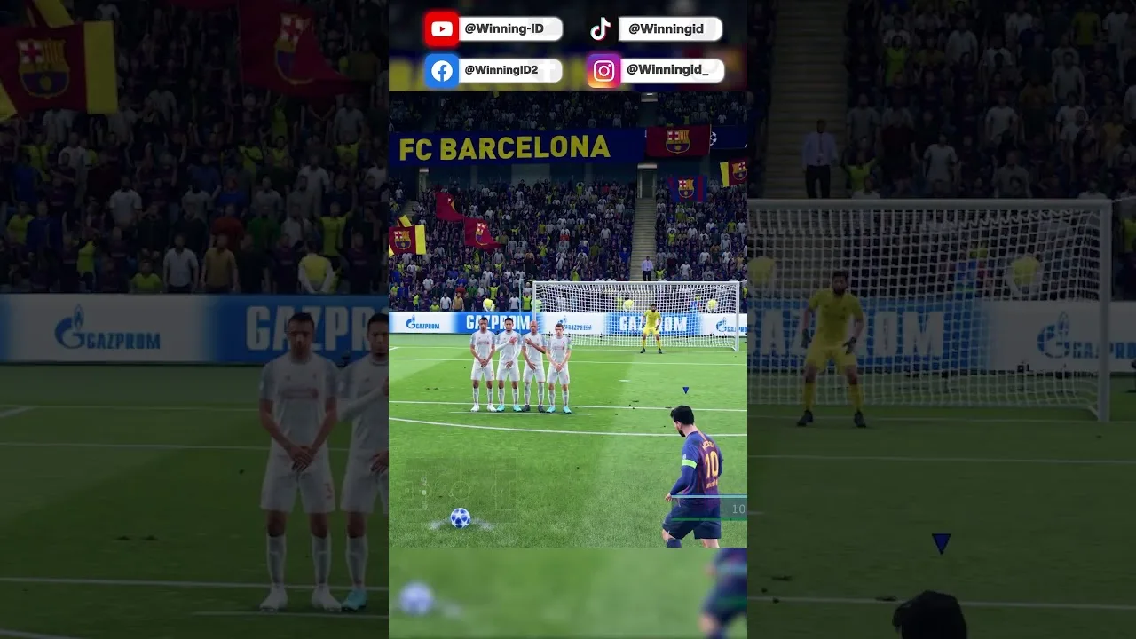 Coup franc de Lionel Messi FIFA 19 #fifa19 #lionelmessi #messi
