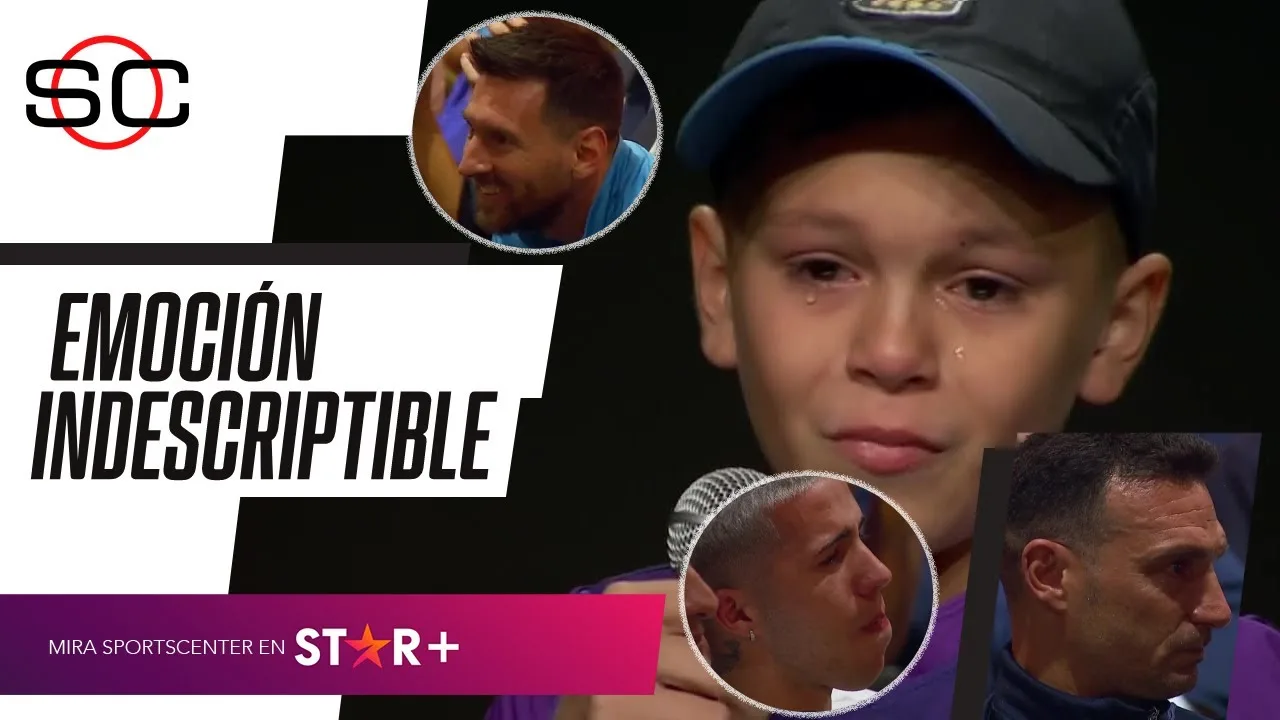 EL PEQUEÑO HINCHA QUE HIZO LLORAR Y EMOCIONAR A SCALONI,