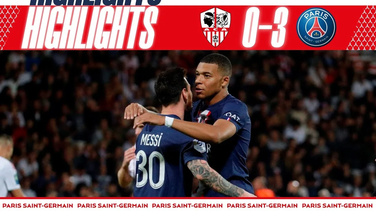 HIGHLIGHTS | AJACCIO 0-3 PSG I KYLIAN MBAPPÉ (2) & LEO MESSI