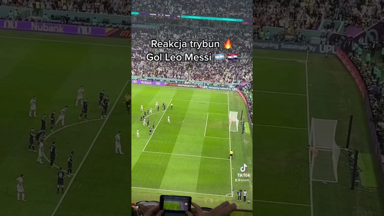 Leo Messi gol 🔥 Reakcja trybun ⚽️ #shorts